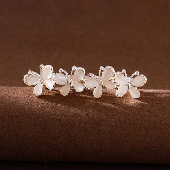 Women's Fairy Butterfly Flower Opals Hair Clip - image 0