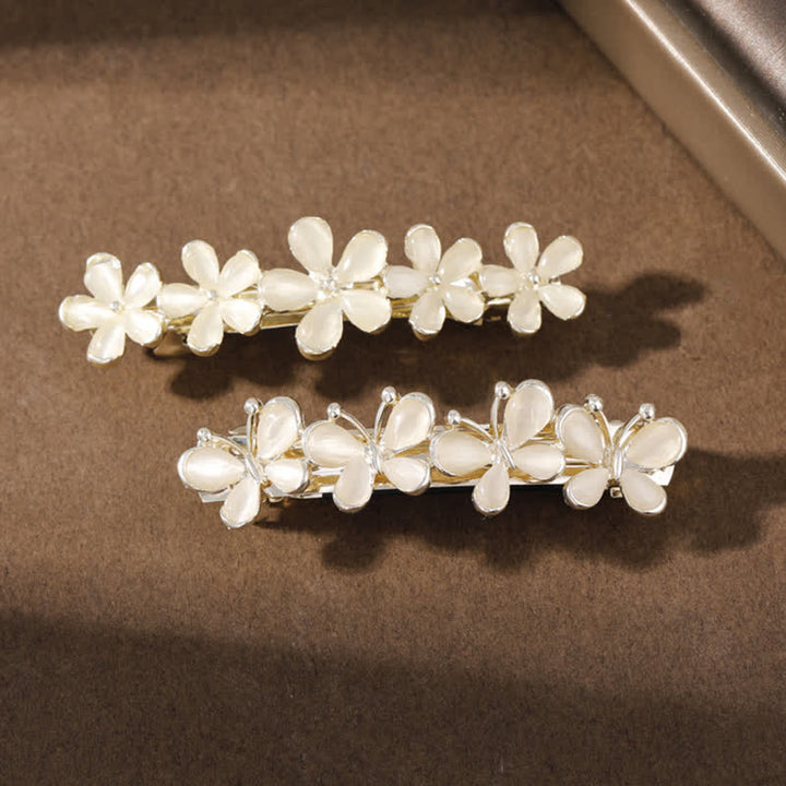 Women's Fairy Butterfly Flower Opals Hair Clip - image 4