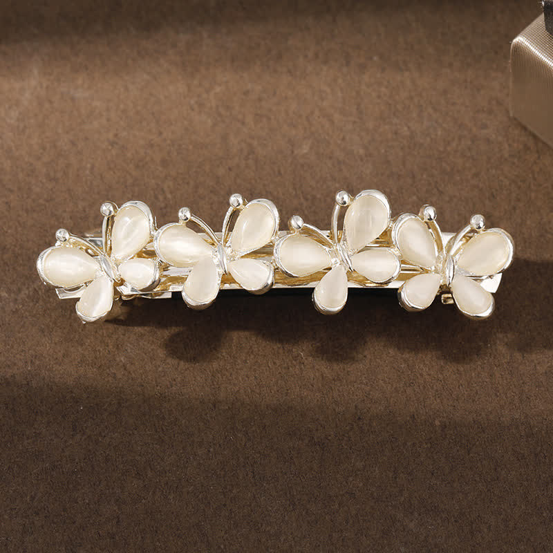 Women's Fairy Butterfly Flower Opals Hair Clip - Butterfly - image 2