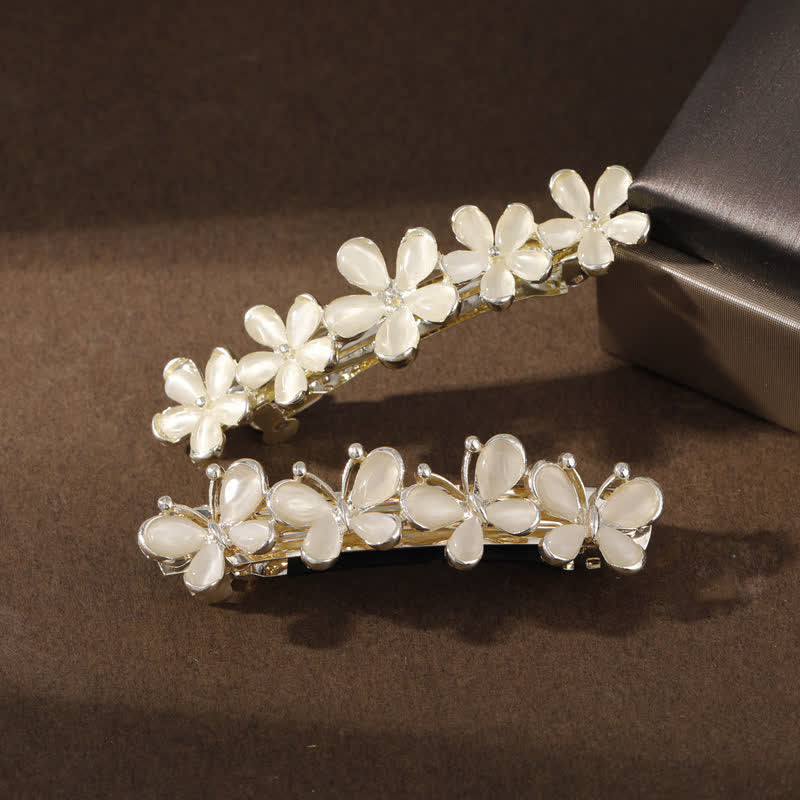 Women's Fairy Butterfly Flower Opals Hair Clip - image 5