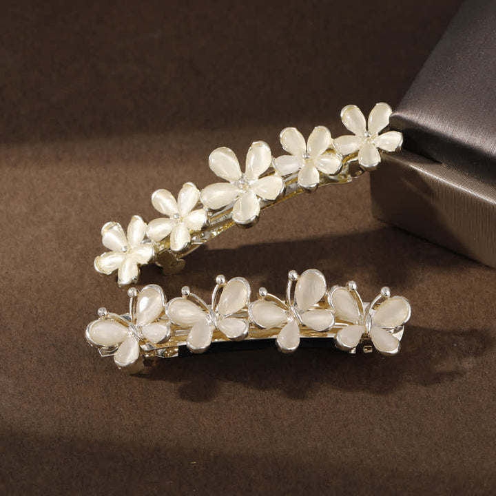 Women's Fairy Butterfly Flower Opals Hair Clip - image 5