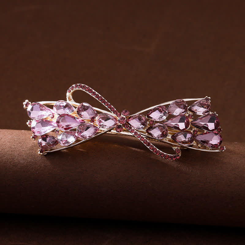 Women's Sparkling Glitter Crystal Hair Clip - Violet - image 0