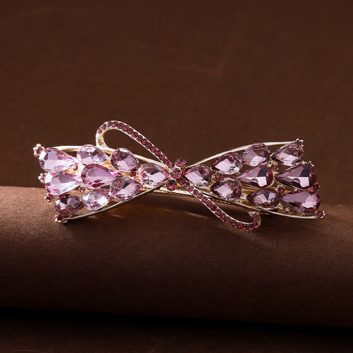 Women's Sparkling Glitter Crystal Hair Clip - Violet - image 0