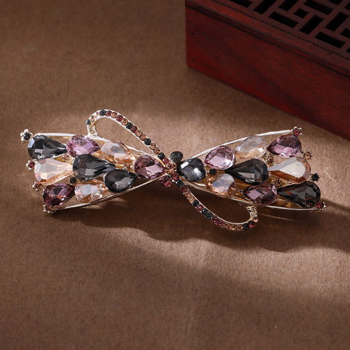 Women's Sparkling Glitter Crystal Hair Clip - Gray - image 5
