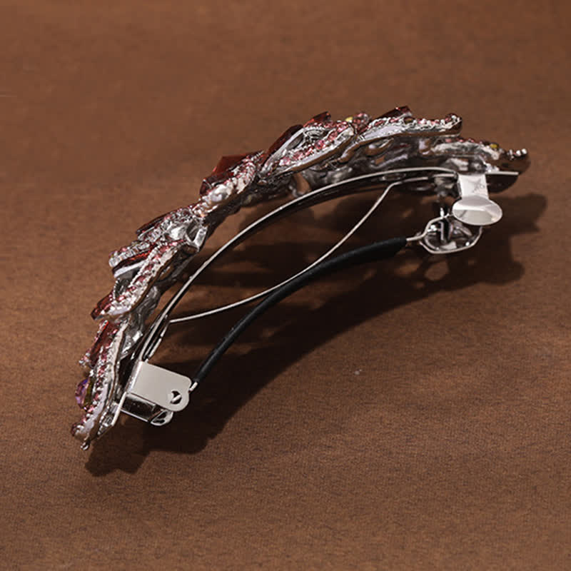 Women's Luxury Rhinestone Flower Hair Clip - image 3