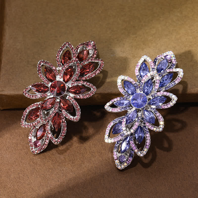Women's Luxury Rhinestone Flower Hair Clip - image 2