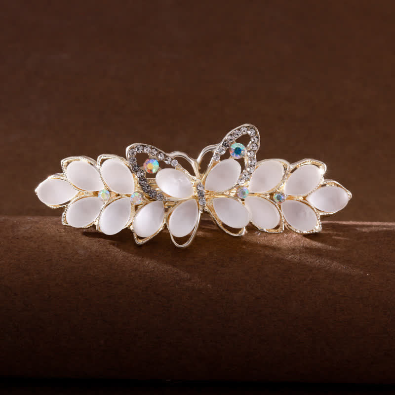 Women's Butterfly Imitation Cat's Eye Stone Hair Clip - Butterfly - image 0