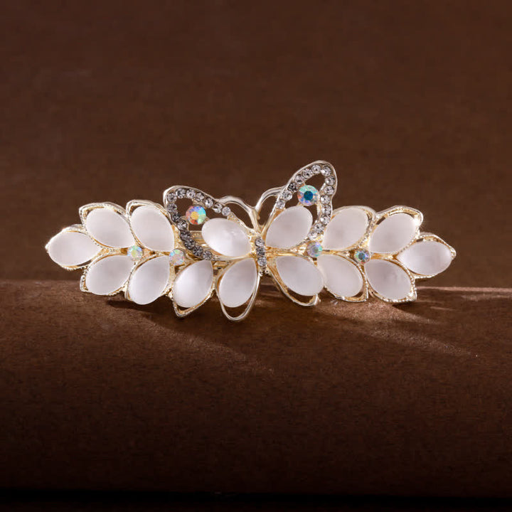 Women's Butterfly Imitation Cat's Eye Stone Hair Clip - Butterfly - image 0