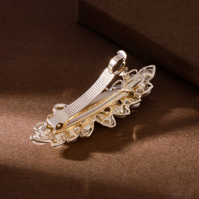 Women's Butterfly Imitation Cat's Eye Stone Hair Clip - image 3
