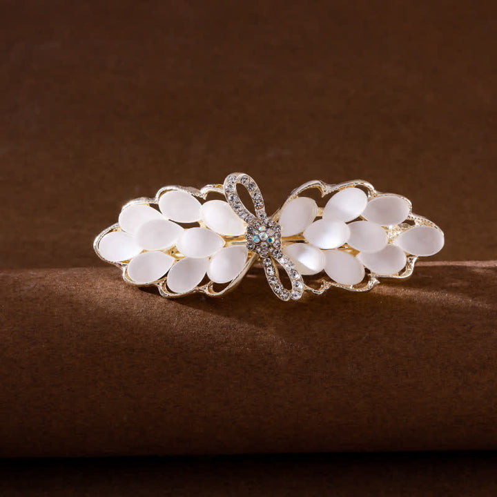 Women's Butterfly Imitation Cat's Eye Stone Hair Clip - Bow Knot - image 4