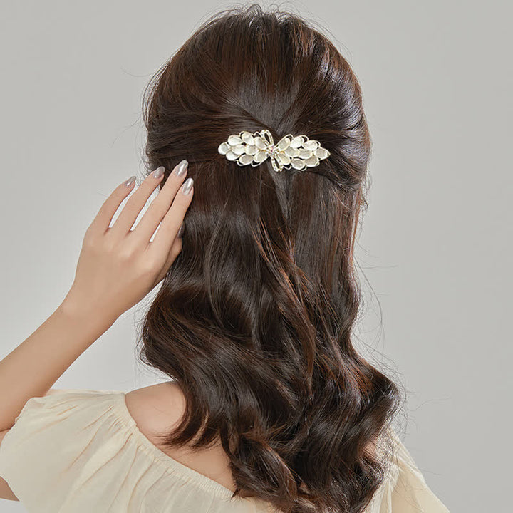 Women's Butterfly Imitation Cat's Eye Stone Hair Clip - image 1
