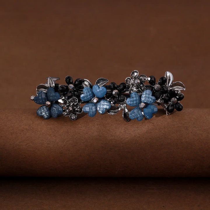 Women's Cute Little Daisy Flowers Hair Clip - Black & Blue - image 7