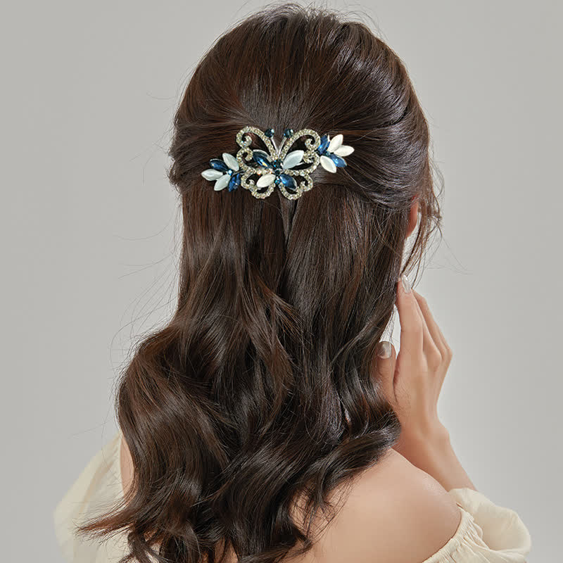 Women's Crystal Rhinestones Butterfly Hair Clip - image 1
