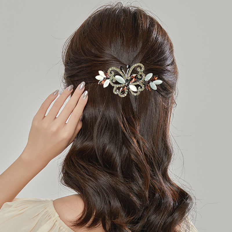 Women's Crystal Rhinestones Butterfly Hair Clip - image 4