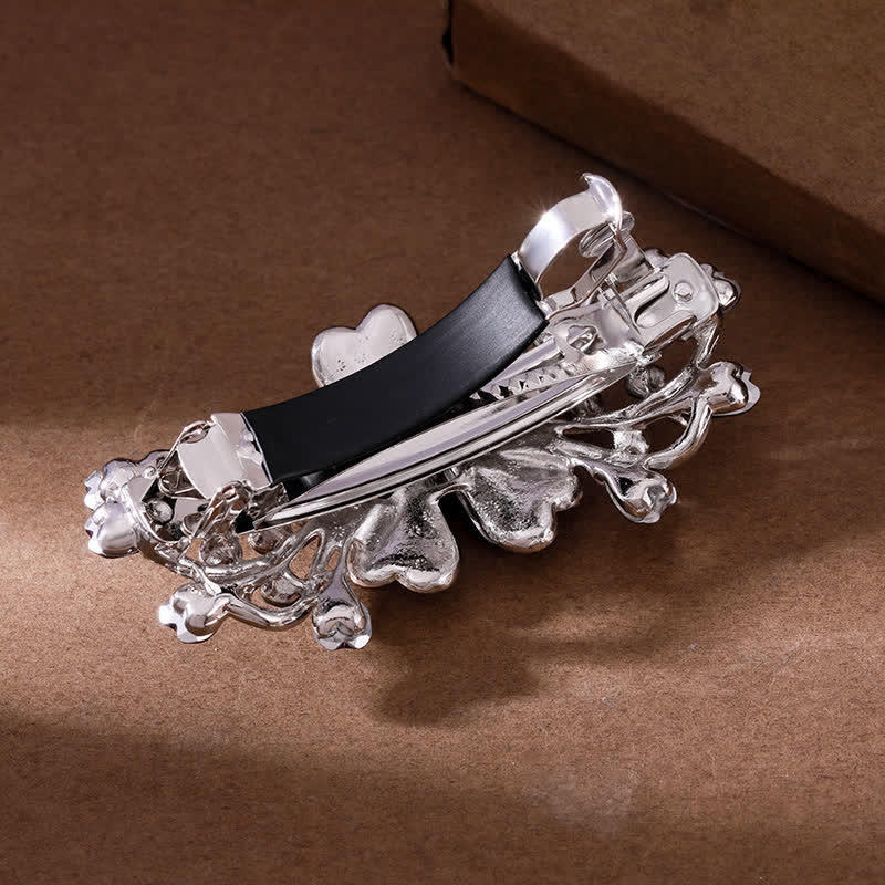 Women's Elegant Floral Sparkly Crystal Hair Clip - image 3
