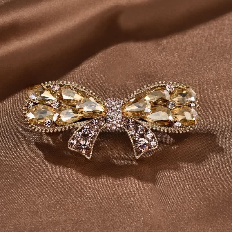 Women's Graceful Bow Knot Shape Hair Clip - Champagne - image 5