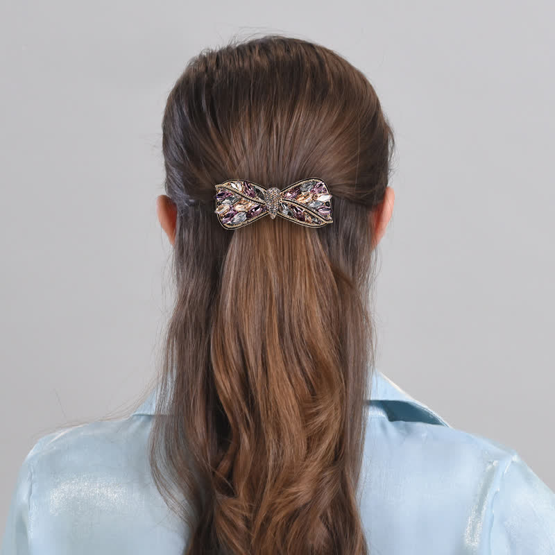 Women's Shiny Twist Bow Knot Shape Hair Clip - image 1