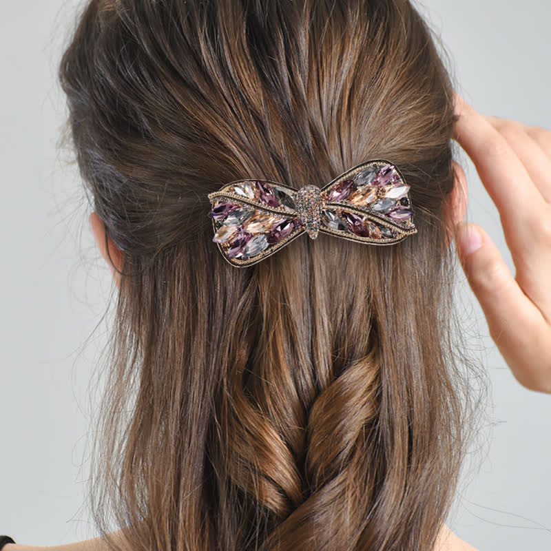 Women's Shiny Twist Bow Knot Shape Hair Clip - image 2