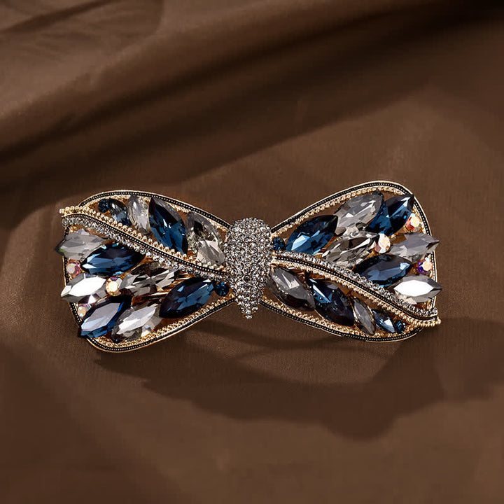 Women's Shiny Twist Bow Knot Shape Hair Clip - Blue - image 4