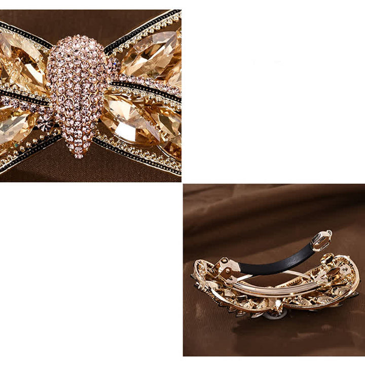 Women's Shiny Twist Bow Knot Shape Hair Clip - image 3