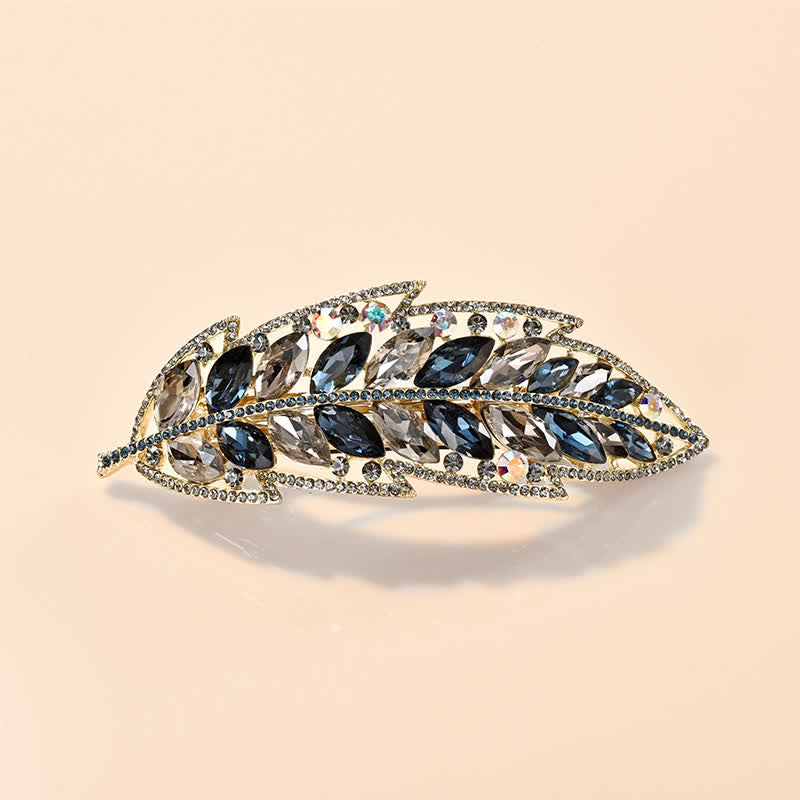 Women's Sweet Beauty Plant Leaf Hair Clip - Blue - image 6