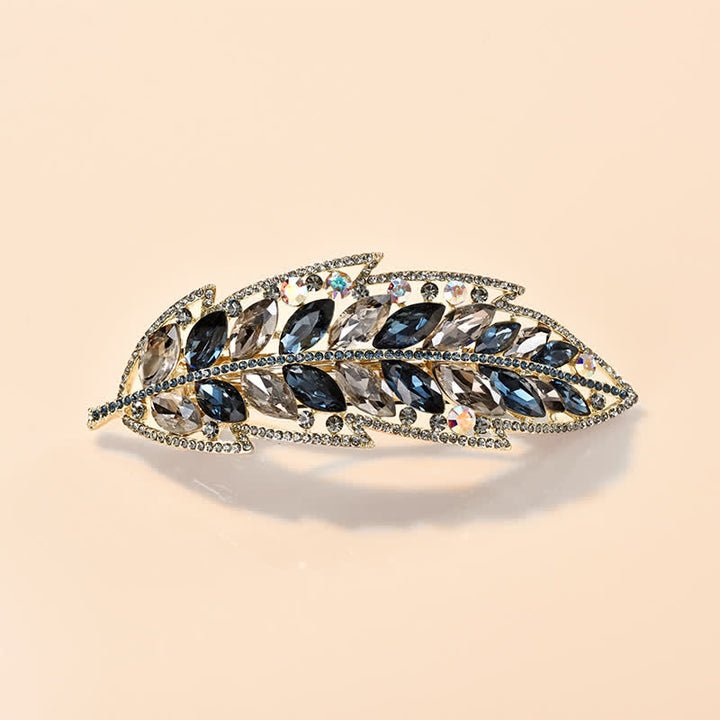 Women's Sweet Beauty Plant Leaf Hair Clip - Blue - image 6