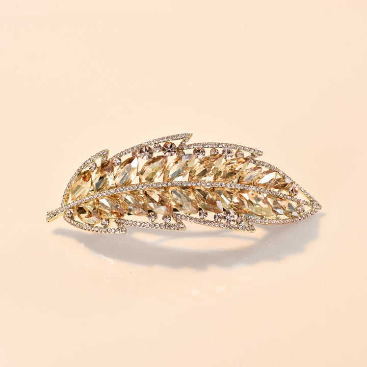 Women's Sweet Beauty Plant Leaf Hair Clip - Champagne - image 7