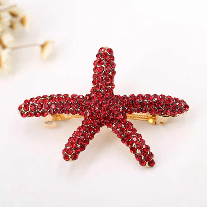 Women's Diamante Sea Marine Animal Life Hair Clip - Red - image 9