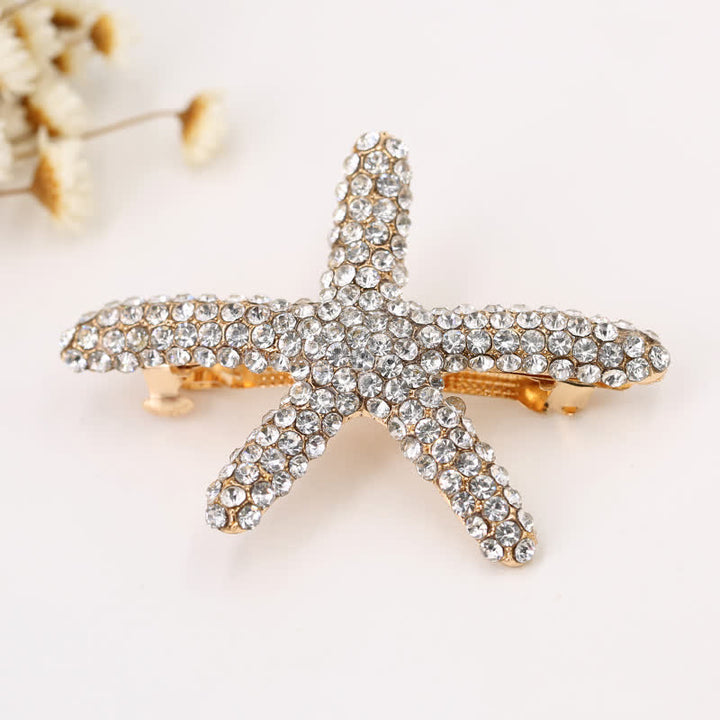 Women's Diamante Sea Marine Animal Life Hair Clip - White - image 7