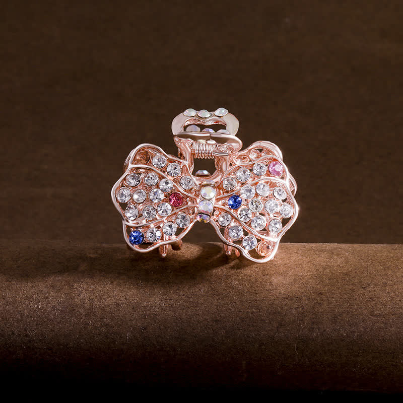 Women's Bling Bow-Knot Hair Claw Hair Clip - Colorful - image 5