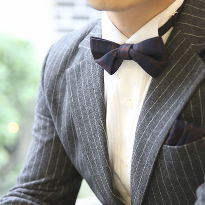Men's British Style Classic Plaid Bow Tie - image 13