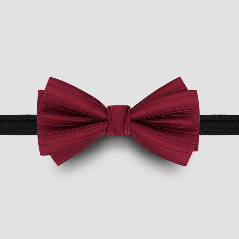 Men's Solid Color Twilled Formal Wedding Bow Tie - image 7