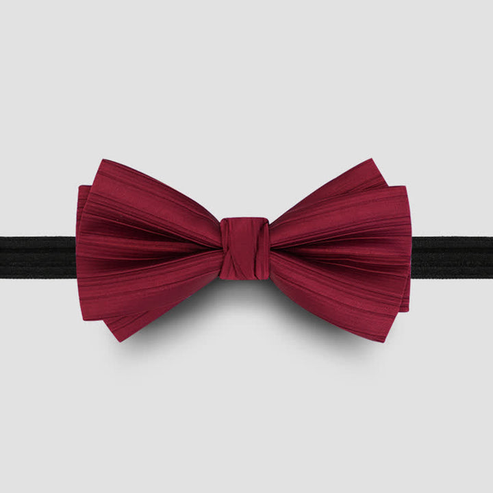 Men's Solid Color Twilled Formal Wedding Bow Tie - image 7