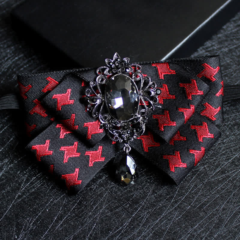 Ribbon Shaped Crystal Wedding Formal Bow Tie - Style #12 - image 14