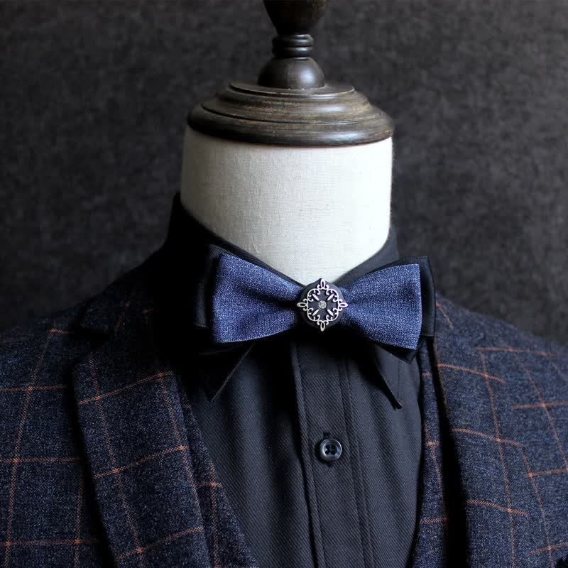 Formal Double Layers Banquet Accessories Bow Tie - image 0