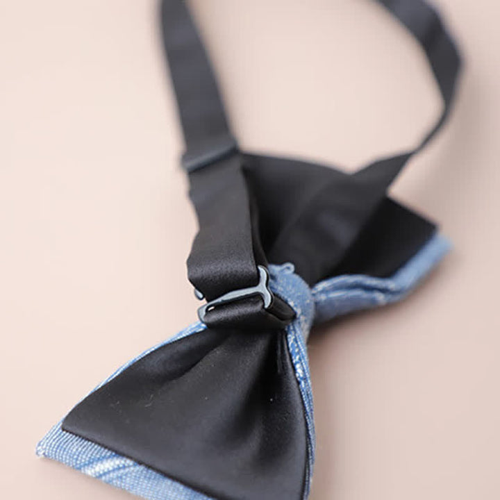 Men's Casual Formal Party Retro Plaid Bow Tie - image 3