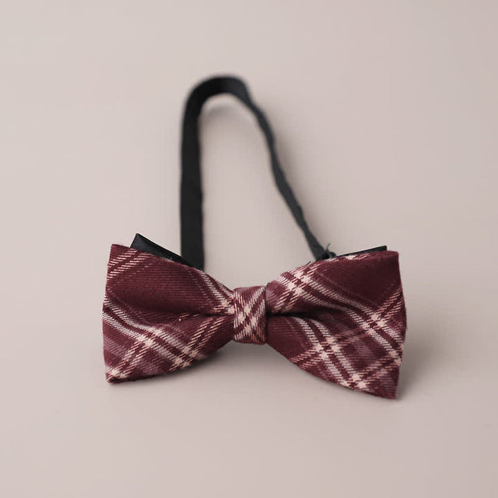 Men's Casual Formal Party Retro Plaid Bow Tie - Style #12 - image 14