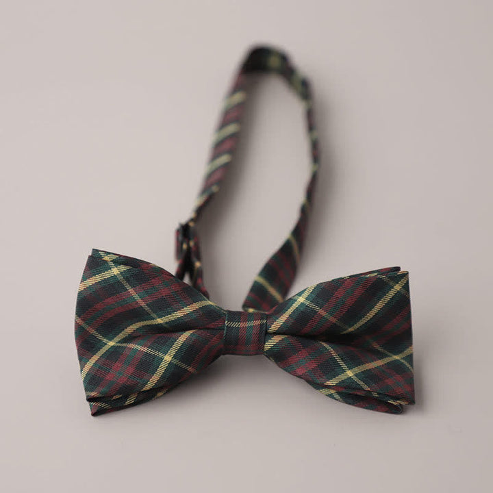 Men's Casual Formal Party Retro Plaid Bow Tie - Style #11 - image 13