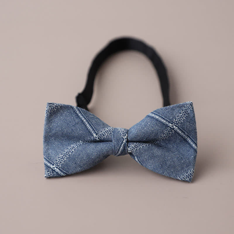 Men's Casual Formal Party Retro Plaid Bow Tie - Style #1 - image 2