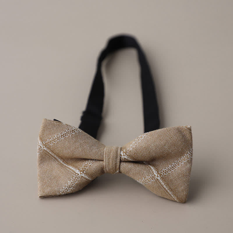 Men's Casual Formal Party Retro Plaid Bow Tie - Style #5 - image 7