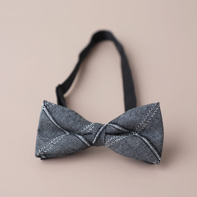 Men's Casual Formal Party Retro Plaid Bow Tie - Style #4 - image 6