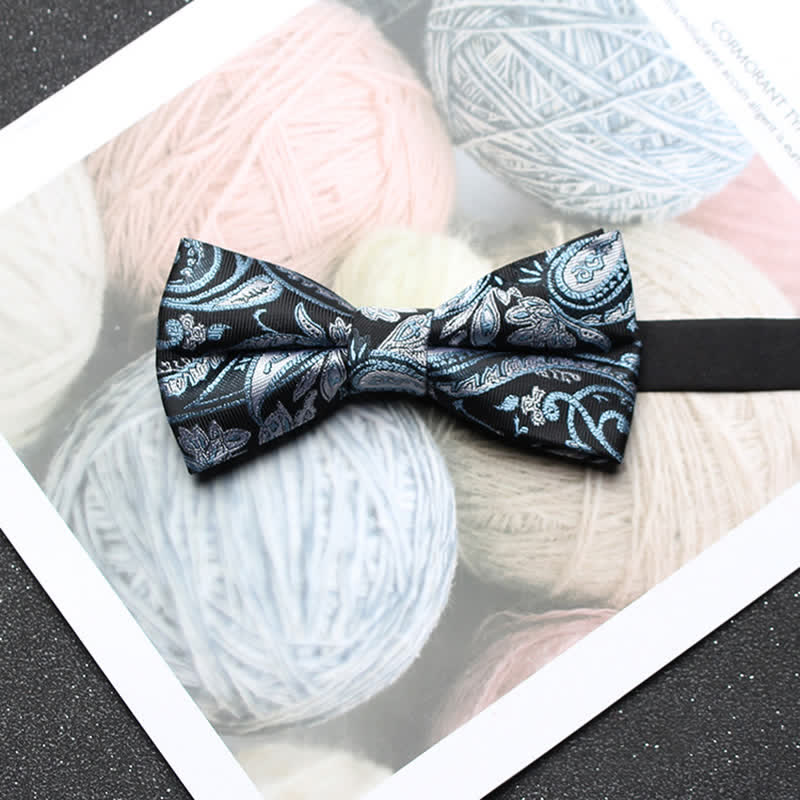 Men's Intricate Paisley Jacquard Classic Bow Tie - Style #1 - image 0