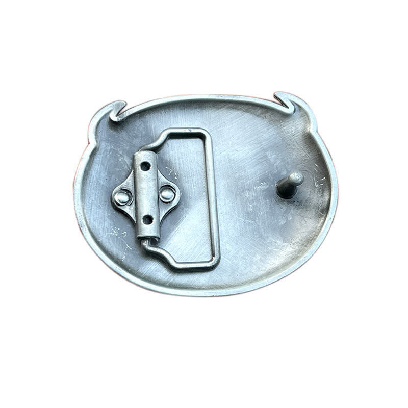 Men's DIY Buffalo Country Buckle Leather Belt - image 1
