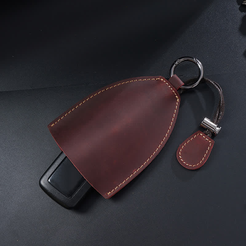 Genuine Leather Storage Bag Pull-out Key Case - image 5