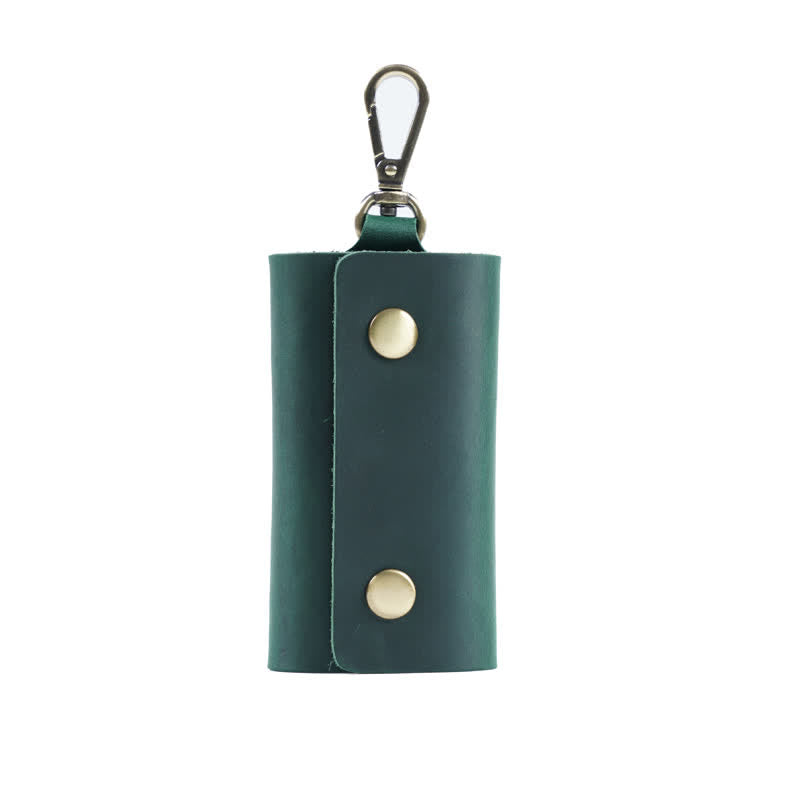Versatile Belt Key Holder Leather Car Key Case - Green - image 13