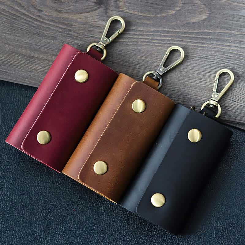 Versatile Belt Key Holder Leather Car Key Case - image 0