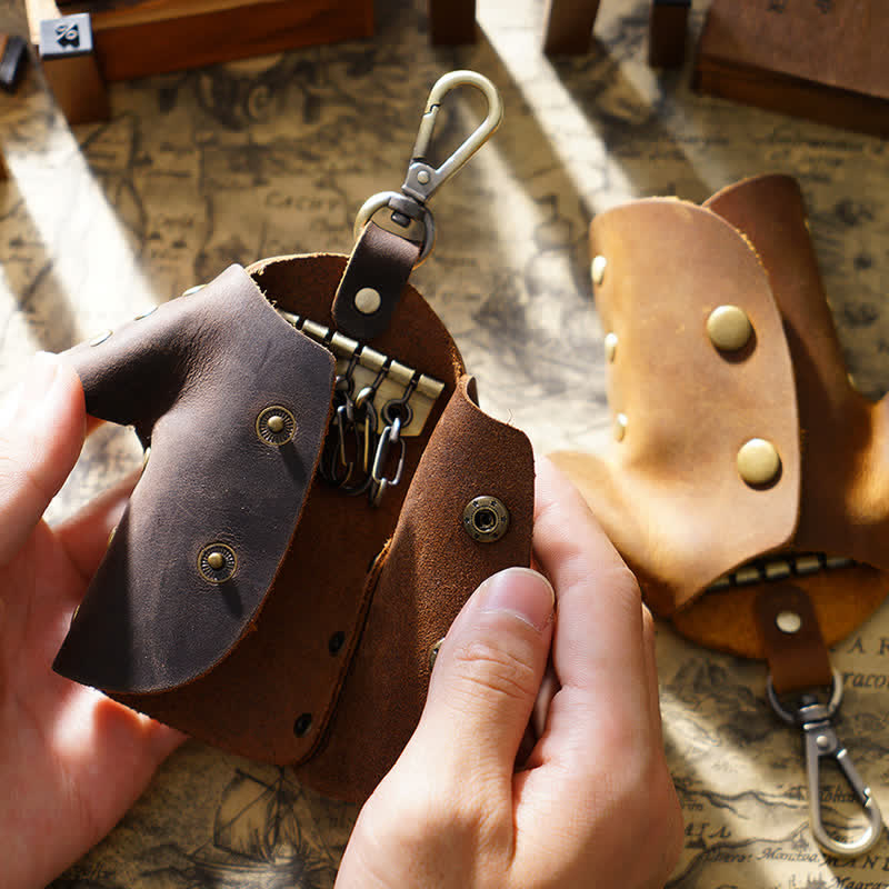 Creative Cute Clothes Shape Leather Key Case - image 8