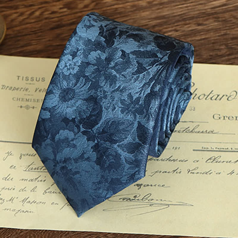 Men's Striking Floral Pattern Business Necktie - image 1