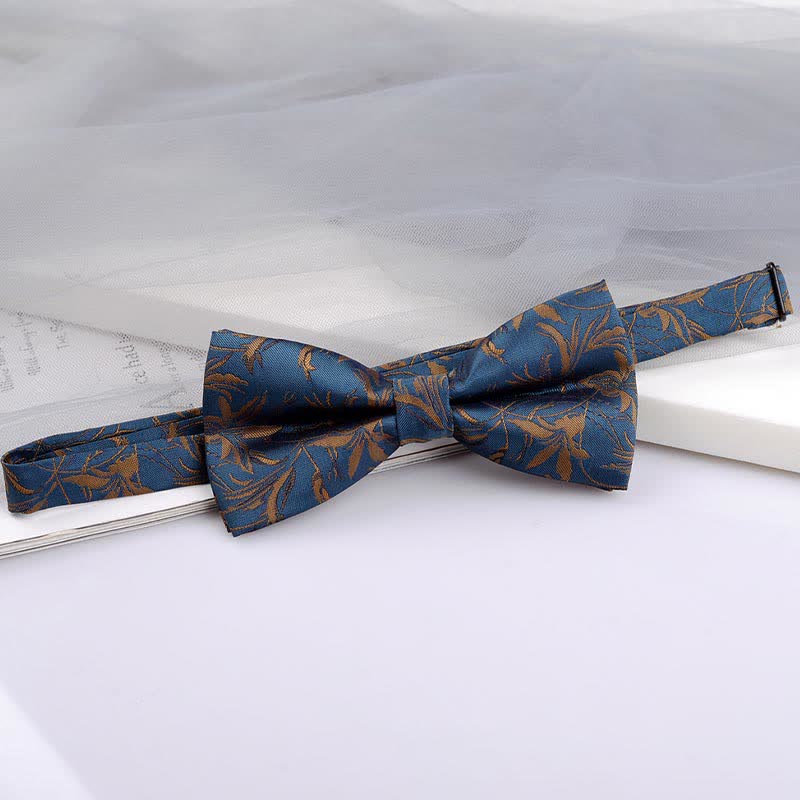5Pcs Men's Orchids Pttern Gentleman Bow Ties Gift Box - image 4