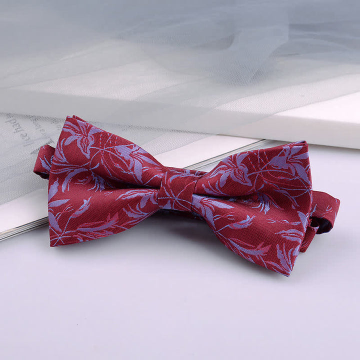 5Pcs Men's Orchids Pttern Gentleman Bow Ties Gift Box - image 9